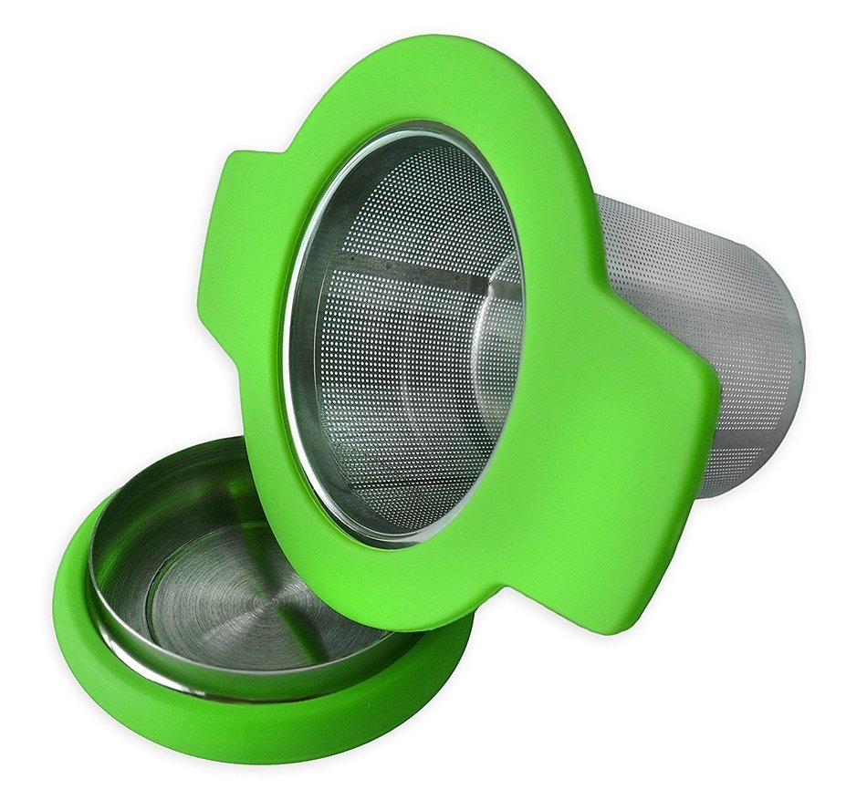 Tea Infuser Tea Strainer Stainless Steel Metal Mesh Large In Mug Single One Cup With Lid Double Extra Long Handles... N4