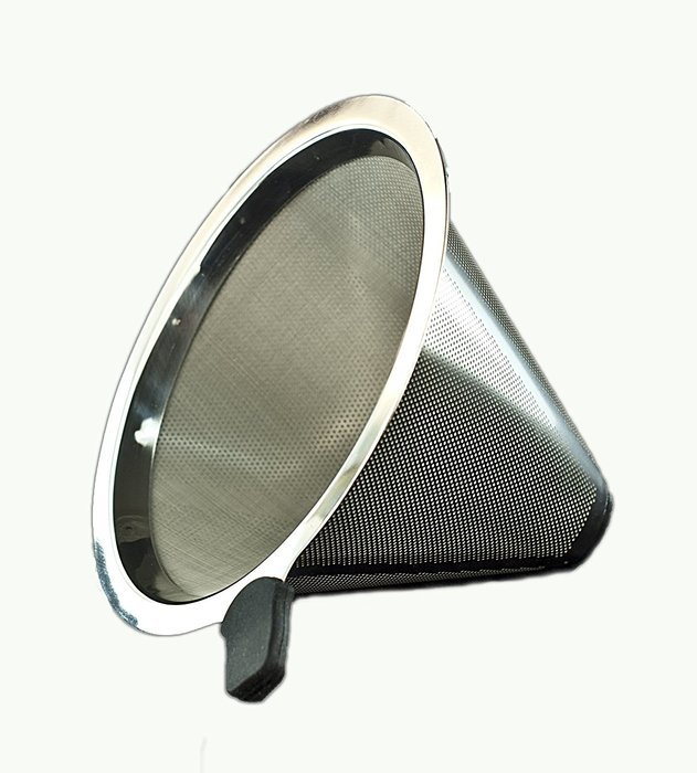 Large Pour Over Coffee Carafe with Stainless Steel Reusable Filter by "Pour D' Cafe" N6