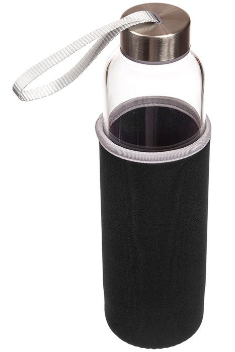 Hot or Cold Glass Tea Tumbler Bottle &ndash; Borosilicate Glass Tea Mug &ndash; Glass Water Bottle with Flavor Dispenser Cup... N13
