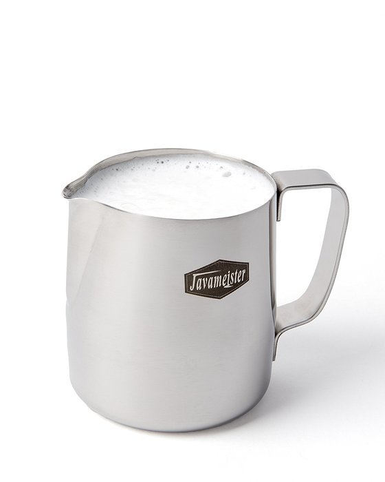 Javameister 12-ounce Stainless Steel Latte Milk Steaming and Frothing Pitcher N4