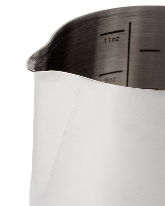 Javameister 12-ounce Stainless Steel Latte Milk Steaming and Frothing Pitcher N5
