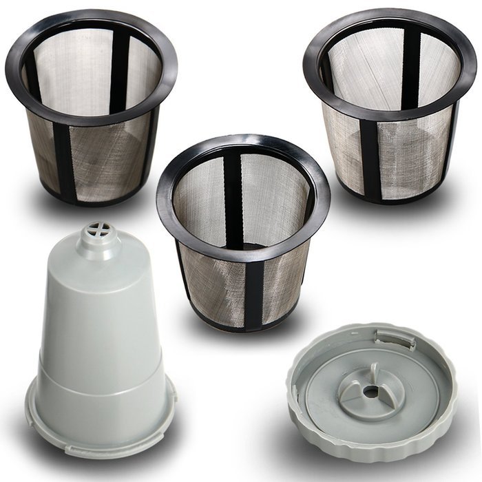 Xcellent Global Reusable Coffee Filter Set for Keurig, My K-cup style, Filter Housing + 3 extra filters, Fits... N4