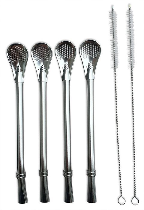 Mate Tea Cocktail Bombilla Metal Filtered Straws Dependable Stainless Steel Made to Filter Sediment Drinking Straw... N5