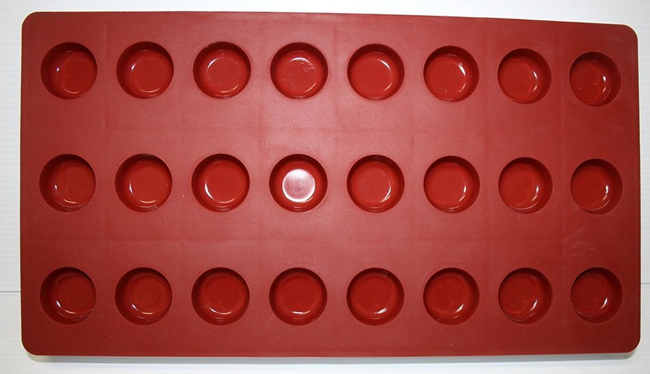 Silicone Small Bon Bon Mold 24 Cavities 12 1/2'' L X 7" W