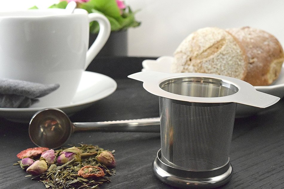 Tea Infuser - Luxury 304 Stainless Steel Strainer With Extra Fine Mesh - Perfect For Cup Brewing Your Loose Leaf... N6