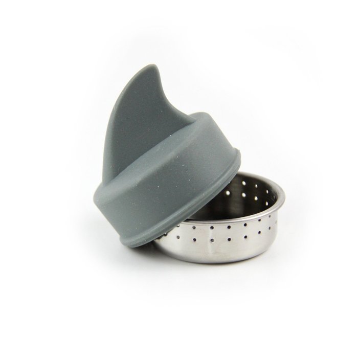 Shark Fin "Sharky" Stainless Steel Loose Tea Infuser, Gift Boxed, 1 3/4 Inch X 2 Inches N7
