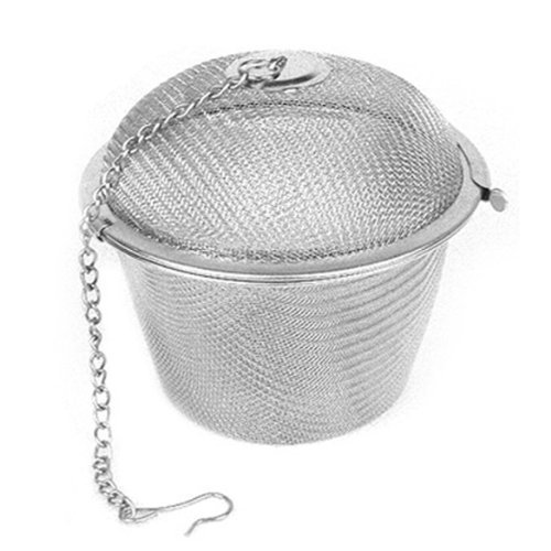 Sonline Tea Stainless Strainer Locking Tea Spice Mesh Herbal Ball Diam 6.5cm N2