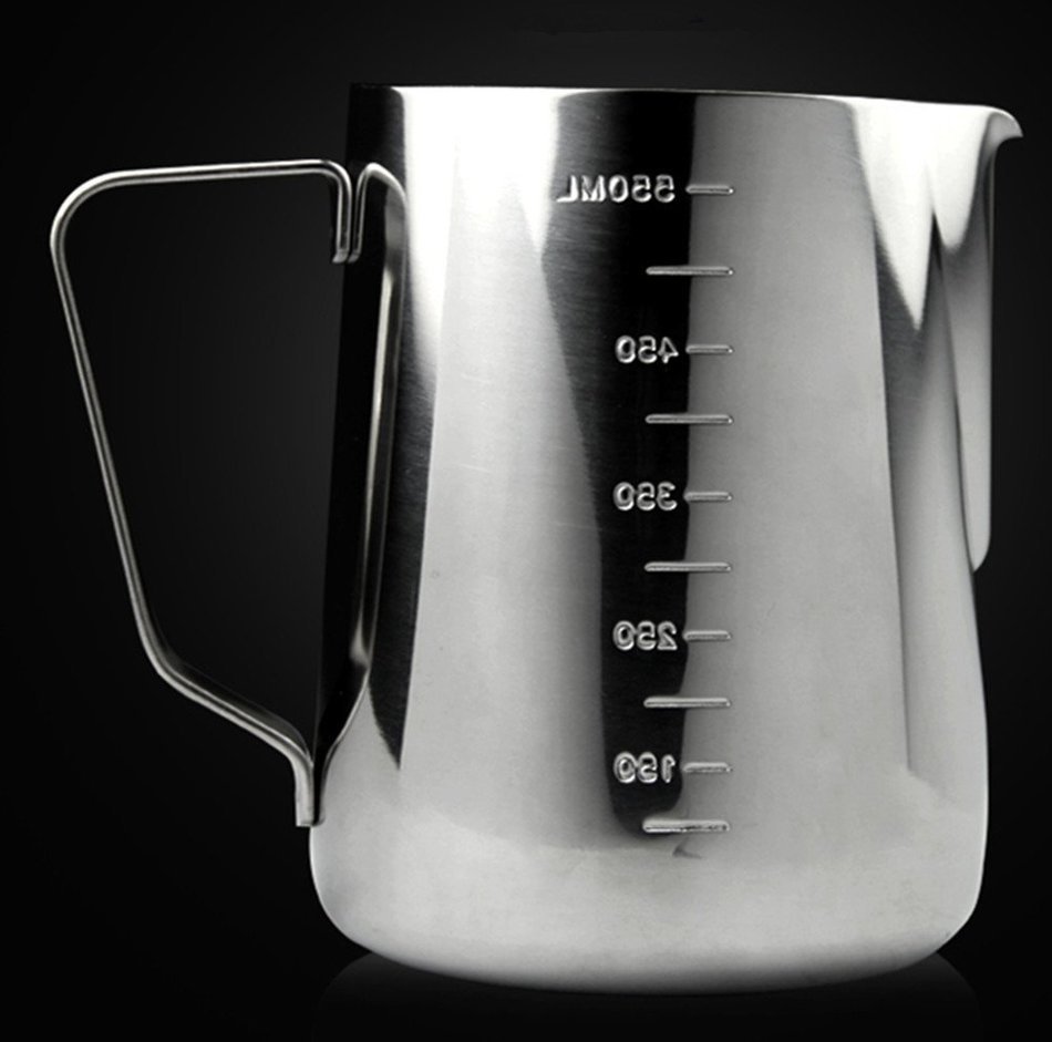 Moyishi 500ml Gauge Stainless Steel Steaming Frothing Pitcher For Espresso Machines Milk 6835