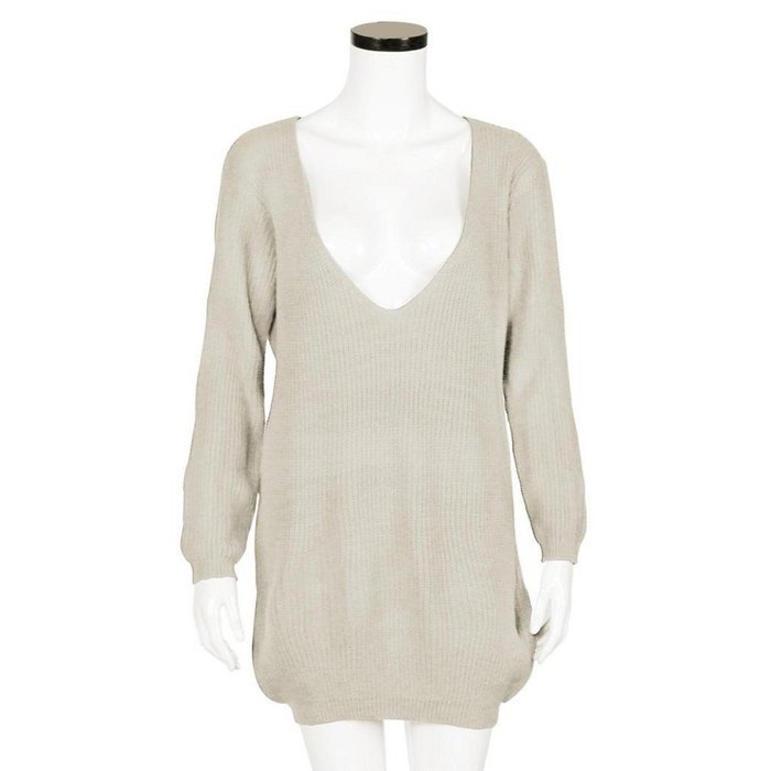 Loose Sweater,Morecome Women Long Sleeve Pullover Jumper Tops Knitwear (XL, Beige) N8