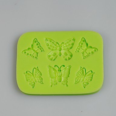 Y&XL&H 6 Filigree Butterflies Silicone Mold for Chocolate Polymer Clay Candy Making Sugarcraft Tools Cake Decoration...