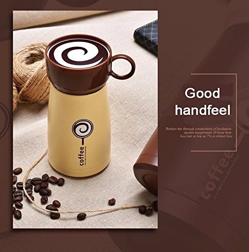 Rabbit malls,304 stainless steel office coffee cup, Inox Straight vacuum cup water bottle, 260ml portable thermos... N4
