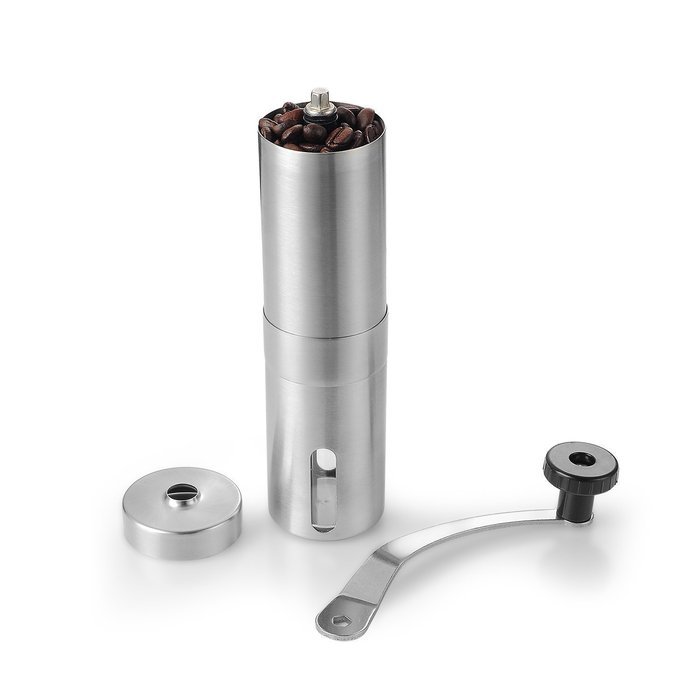 CITUS Manual Coffee Grinder with Ceramic Burr,Best Coffee Bean Grinder,Brushed Stainless Steel - Aeropress&nbsp;Compatible N4