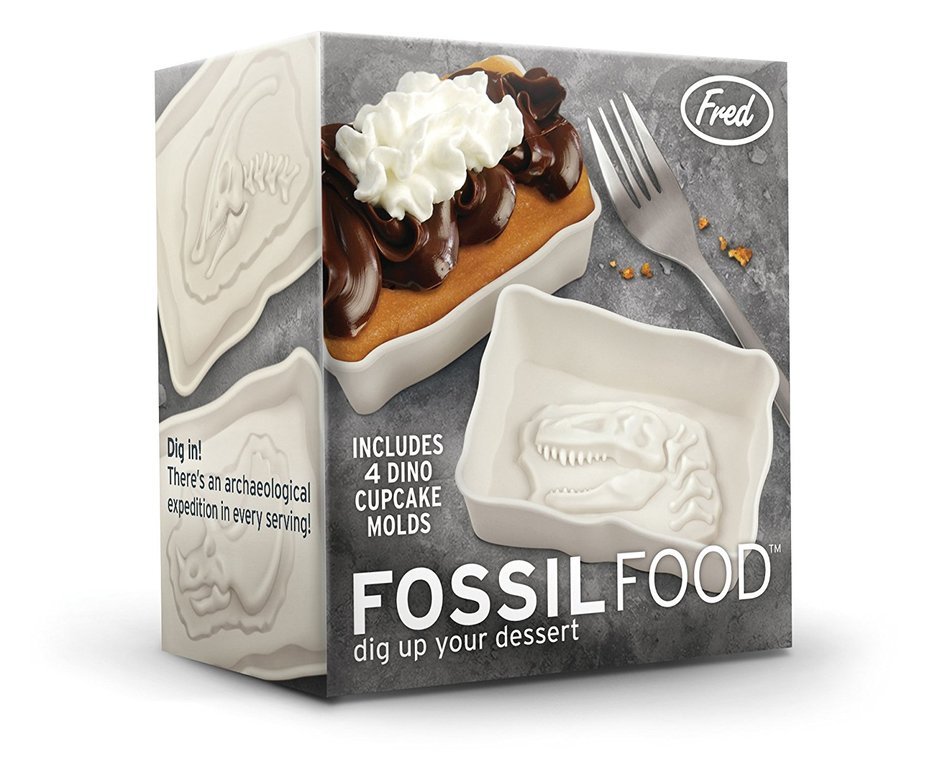 Fred & Friends FOSSIL FOOD Dinosaur Baking Cups, Set of 4 N9