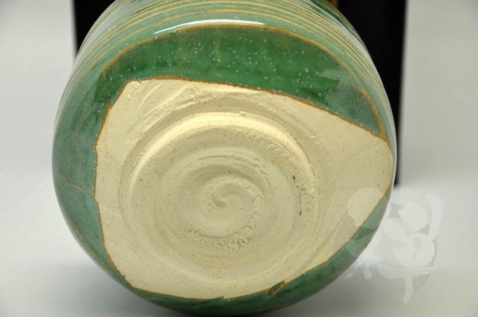 Japanese Mino Yaki ware Matcha Bowl Green Tea 11.5 / 11.5 / 8cm (4.5 / 4.5 / 3.1inch)[7327] N4