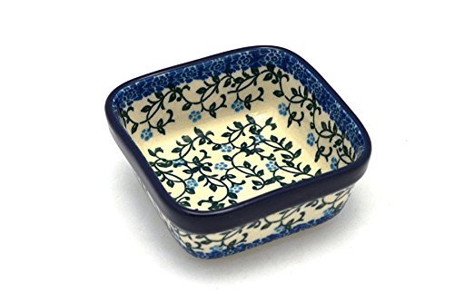 Polish Pottery Ramekin - Square - Terrace Vines