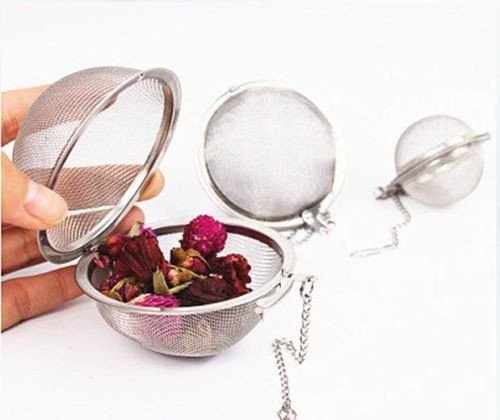 Stainless Steel Infuser Strainer Mesh Tea Filter Spoon Locking Spice Ball N2