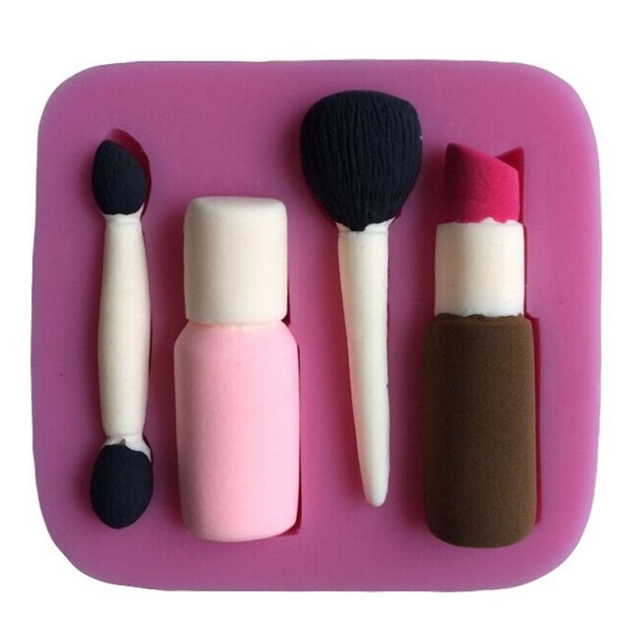 Karen Baking Beautiful And Fashion Makeup Tools Design Shape 3D Silicone Cake Mold For Cake Fondant Decorating N3