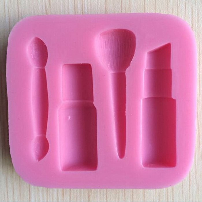Karen Baking Beautiful And Fashion Makeup Tools Design Shape 3D Silicone Cake Mold For Cake Fondant Decorating N4