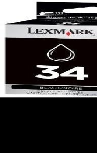 Lexmark International Inc. Catridge No.34 - Black - Print Cartridge - 475 Pages At 5% Coverage - By "Lexmark International...
