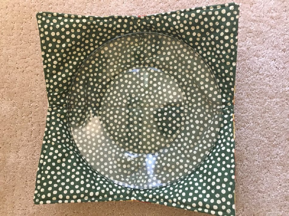 Sunflowers and Mums handmade, Hot Cold Plate Cozy,Microwave Plate Cozie,Fabric Trivet,Hot pad,Pot Holder,Cotton... N2