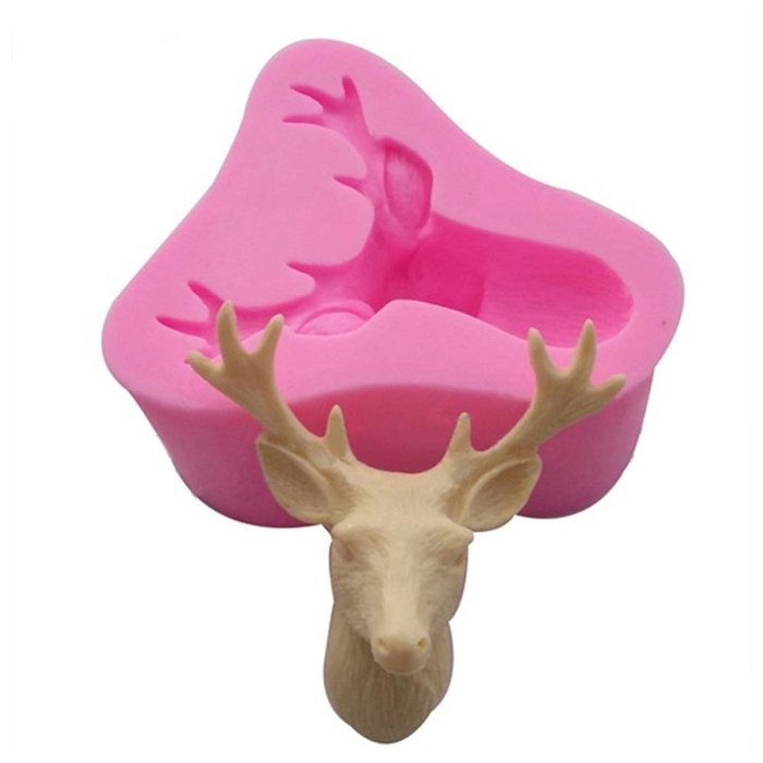 WYD The Deer Fondant Silicone Mold,Handmade Soap Mold,Cake Mold Decorating N2