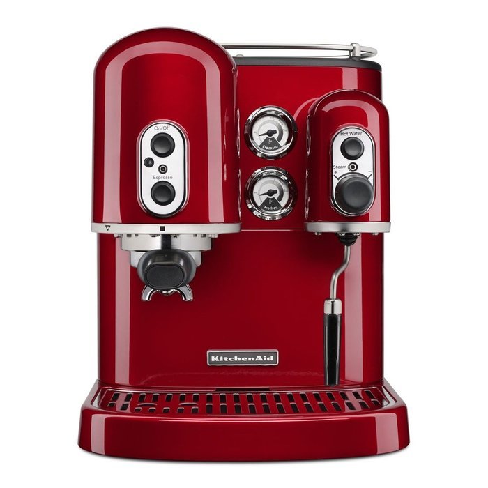 KitchenAid KES2102ER Pro Line Series Espresso Maker with Dual Independent Boilers, Empire Red N3
