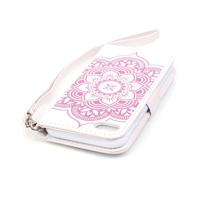 iPhone 7 Case, PHEZEN Dream Catcher Design Bling Diamond PU Leather Wallet Case [Magnetic Closure] [Credit Card... N15