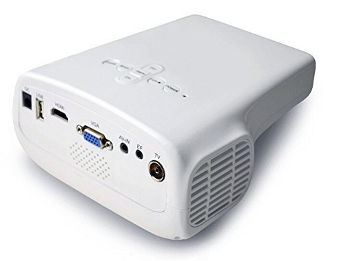 MineDream High Quality E03 16W Mini Portable Home Use White Multimedia LCD System Digital Video Game LED Projector... N3