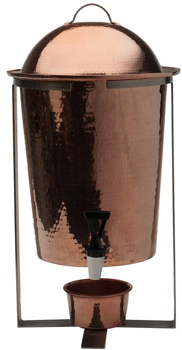 Sertodo Arcadia Beverage Urn, 13 Quart Capacity, Hammered Copper N3