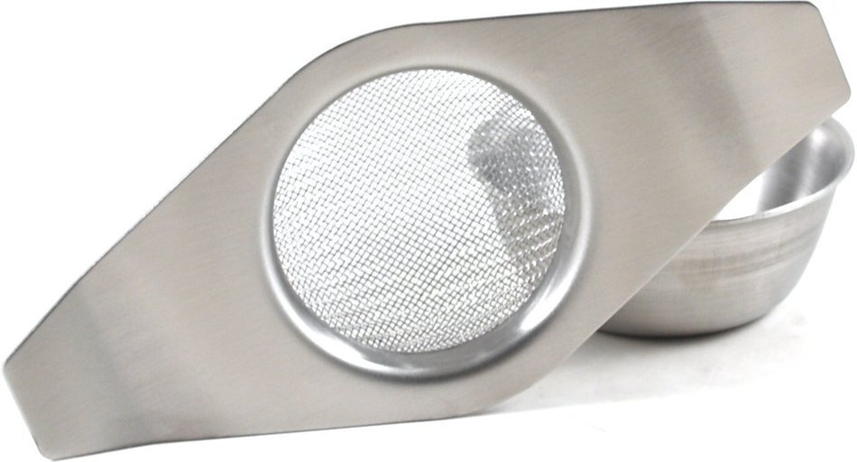 Espresso Supply Mesh Tea Strainer with Bowl, Silver