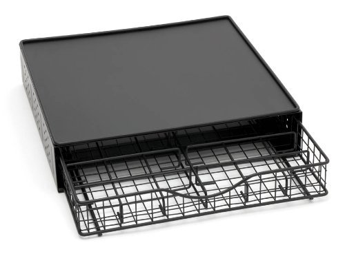 Lipper International Wire Coffee Drawer with Removable Dividers, Black N3