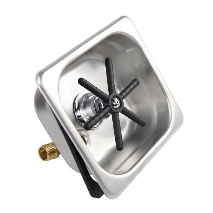 YBB Portable Cup Washing Machine Rinser Pitcher for Household/Bar (Including Stainless Steel Square Pool) N5
