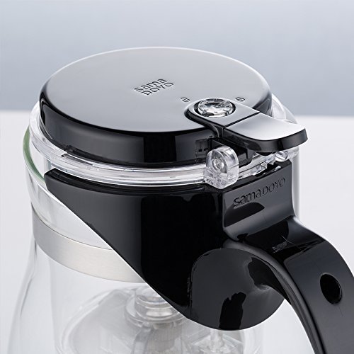 Samadoyo 20OZ teapot water kattle with Built in Infuser and Removable Filter N5