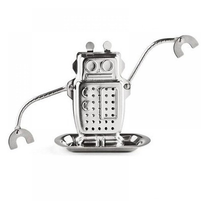 GOOTRADES Robot Hanging Tea Leaf Infuser Infuser Steel Strainer Herbal Spice Filter N2