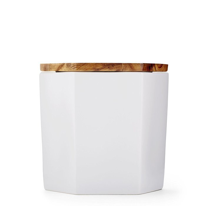 Large White Hexagon Canister by Teavana