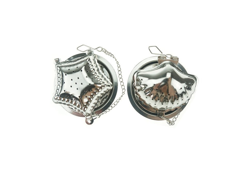 Bilipala 304 Stainless Steel Loose Leaf Tea Infuser Strainer Filter, Set of 2