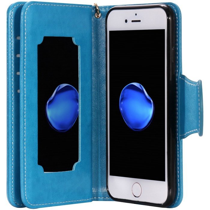 iPhone 7 Plus Case, iPhone 7 Plus Wallet Case,PHEZEN Cute Bear Don't Touch My Phone Design PU Leather Wallet Case... N103