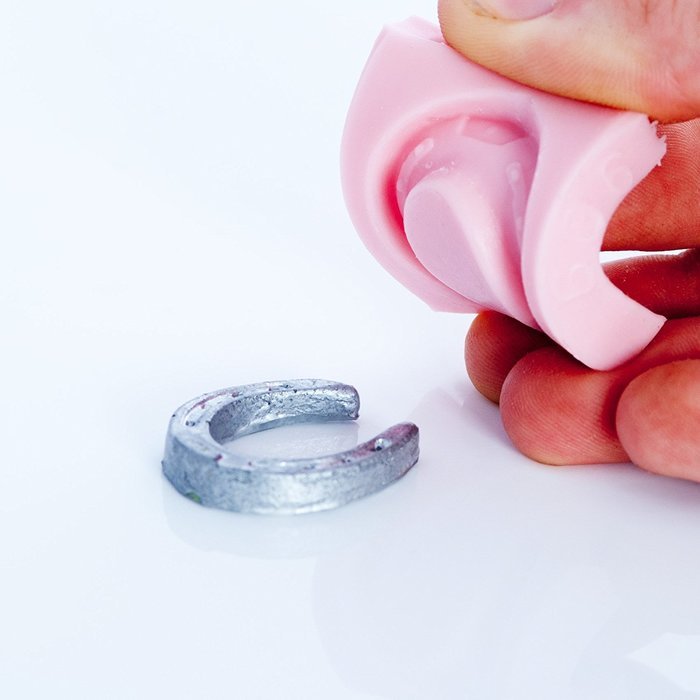 Miniature Horse Shoe Silicone Mold Chocolate, Fondant, Candy, Resin, Clay, Flexible and Easy to Use. Creates a... N5