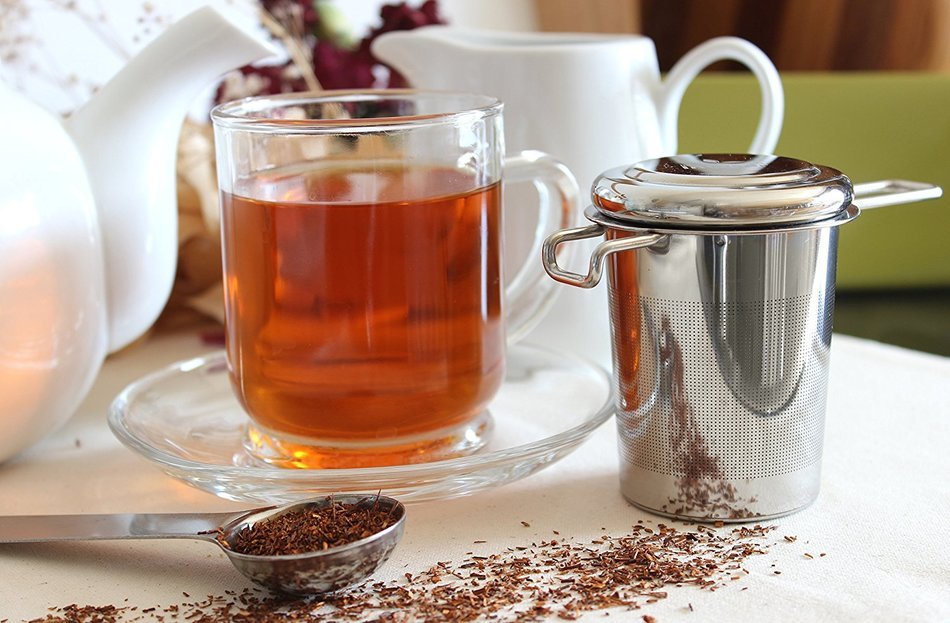 Stainless Steel Tea Infuser + Tea Scoop Spoon, Extra Fine Mesh Filter Loose Leaf Tea Strainer with 4.5 Inch Long... N3