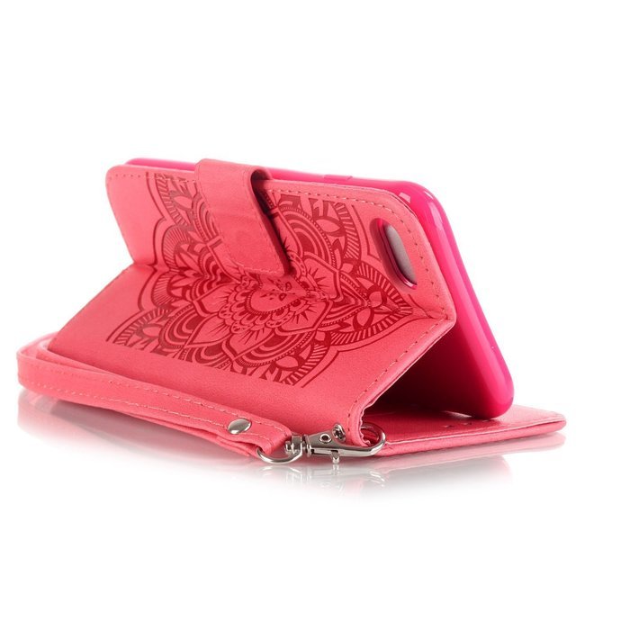 iPhone 7 Case, PHEZEN Dream Catcher Design Bling Diamond PU Leather Wallet Case [Magnetic Closure] [Credit Card... N18