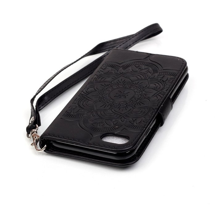 iPhone 7 Case, PHEZEN Dream Catcher Design Bling Diamond PU Leather Wallet Case [Magnetic Closure] [Credit Card... N25