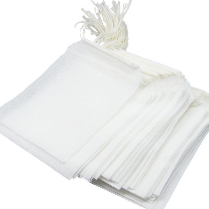 Thiroom 200pcs Disposable Filter Empty Teabags String Heat Seal Herb Loose Tea bag N5