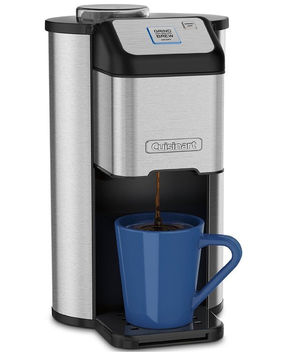 Cuisinart Single Cup Grind & Brew Coffeemaker with Automatic Blade Grinder and Removable Parts & Removable Parts...