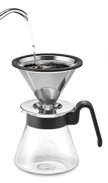 Osaka Pour Over Coffee Dripper 20 oz capacity, Color Series - Full Starter Set for Drip Coffee Lovers. "Sumiyoshi... N14