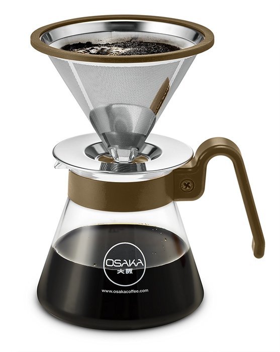 Osaka Pour Over Coffee Dripper 20 oz capacity, Color Series - Full Starter Set for Drip Coffee Lovers. "Sumiyoshi... N18