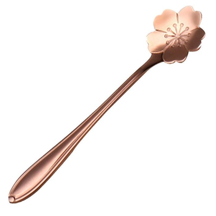 Stainless Steel TablewareScoops, 10-pieces Creative Coffee Scoops Teaspoon Stirring Spoon Sugar Spoon (Cherry... N9