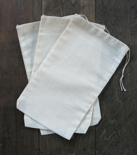 Cotton Muslin Bags 6x10 inch 10 count pack