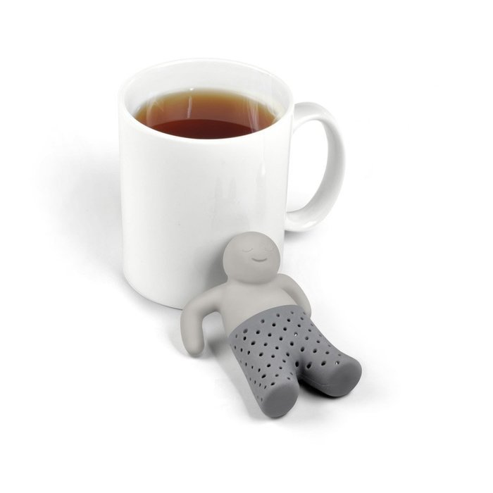 A-forest 4 Pcs Tea Filters Design Mr Silicone Tea Infuser Leaf Herbal Tea Strainer Loose Tea