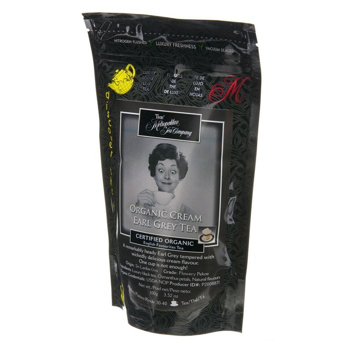 Metropolitan Tea Discovery Loose Tea Pack, Organic Cream E. Grey Organic, 100gm N3
