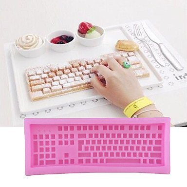 Y&XL&H Keyboard Type Candy Fondant Cake Molds For The Kitchen Baking Molds 15.45.51.3cm N2